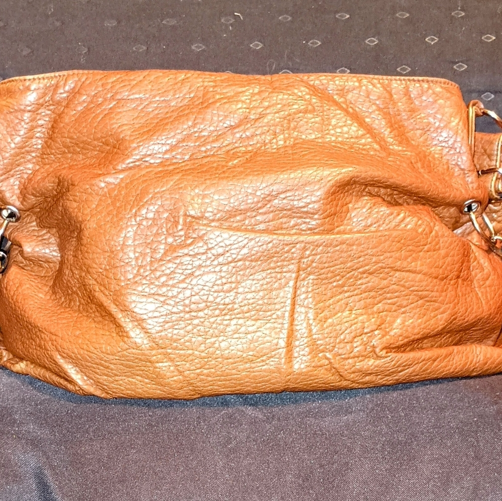 Brown Leather Lrg Hobo Style Crossbody By. Candies - Picture 2 of 7
